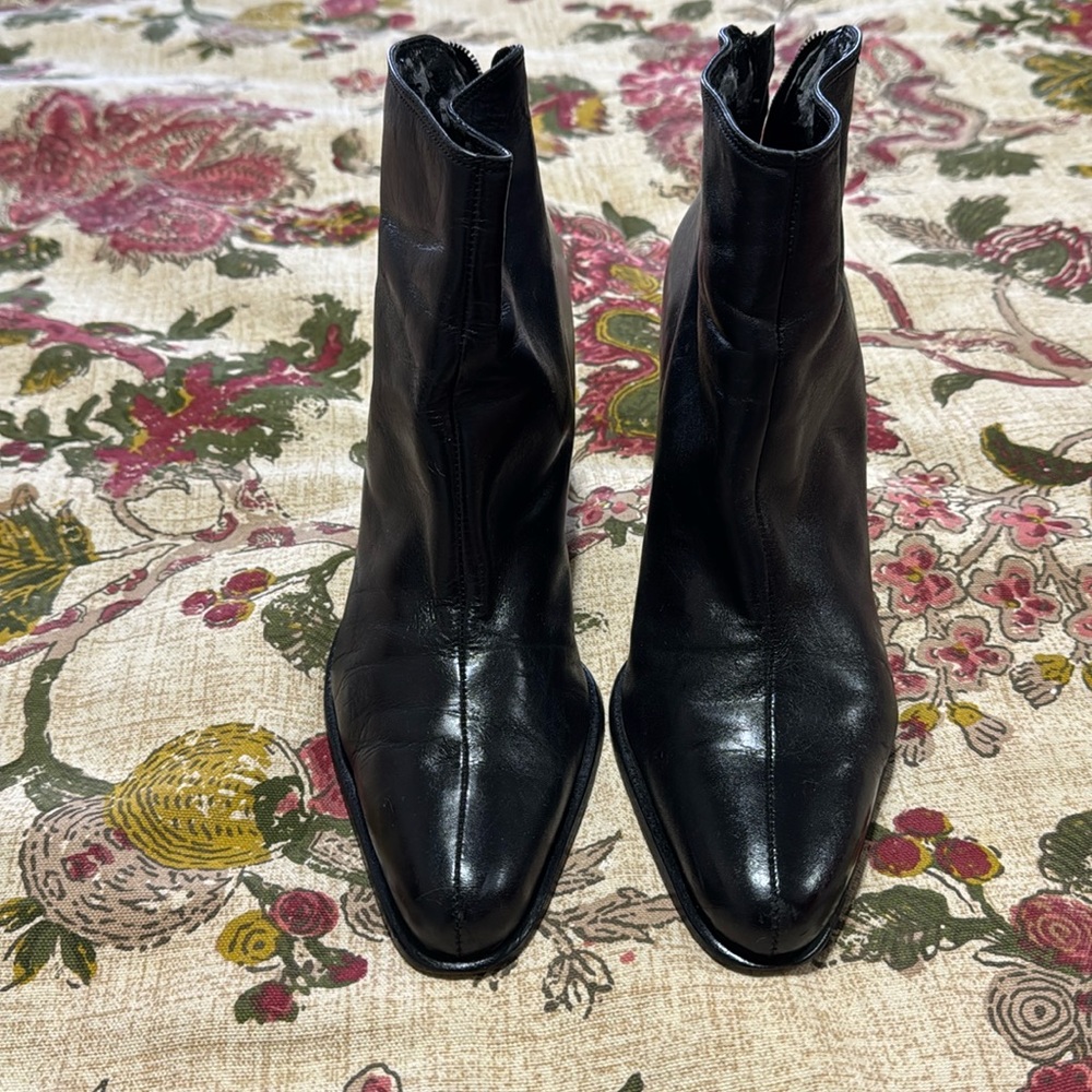 Leather boots